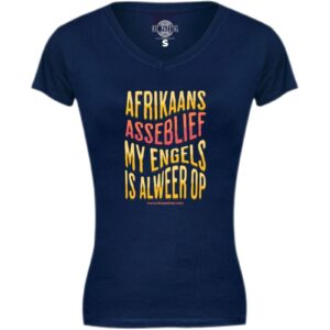 Ladies V-Neck T-Shirt | Afrikaans ASB