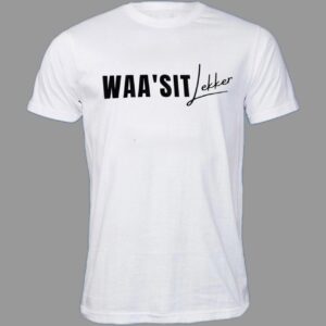 Men's T-Shirt | Waa'sit Lekker | White