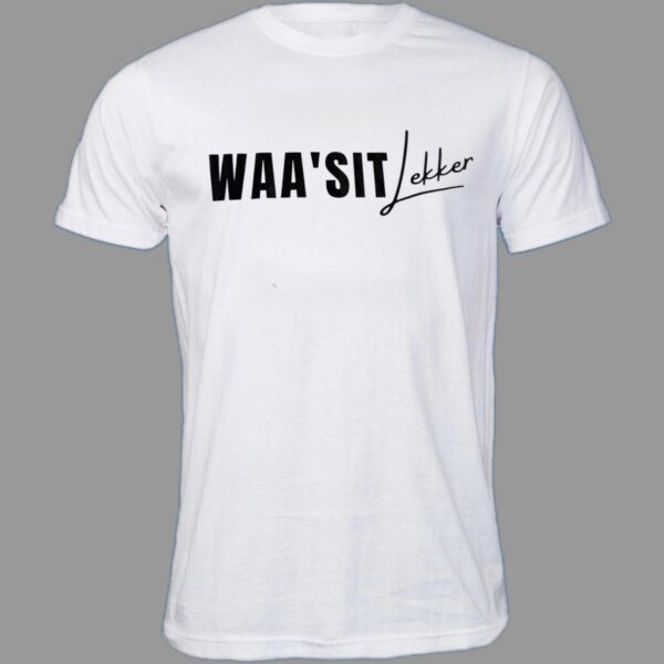 Men's T-Shirt | Waa'sit Lekker | White