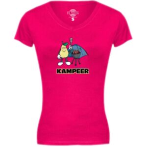 Ladies V-neck T-shirt | Kampeer | Pink