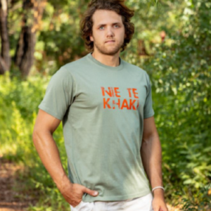 Men's T-shirt | Nie te Khaki | Khaki Colour