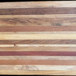 Multi Wood Striped Cutting Board