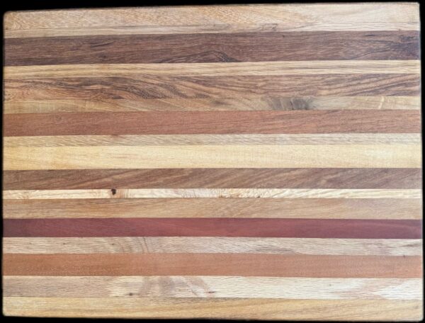 Multi Wood Striped Cutting Board